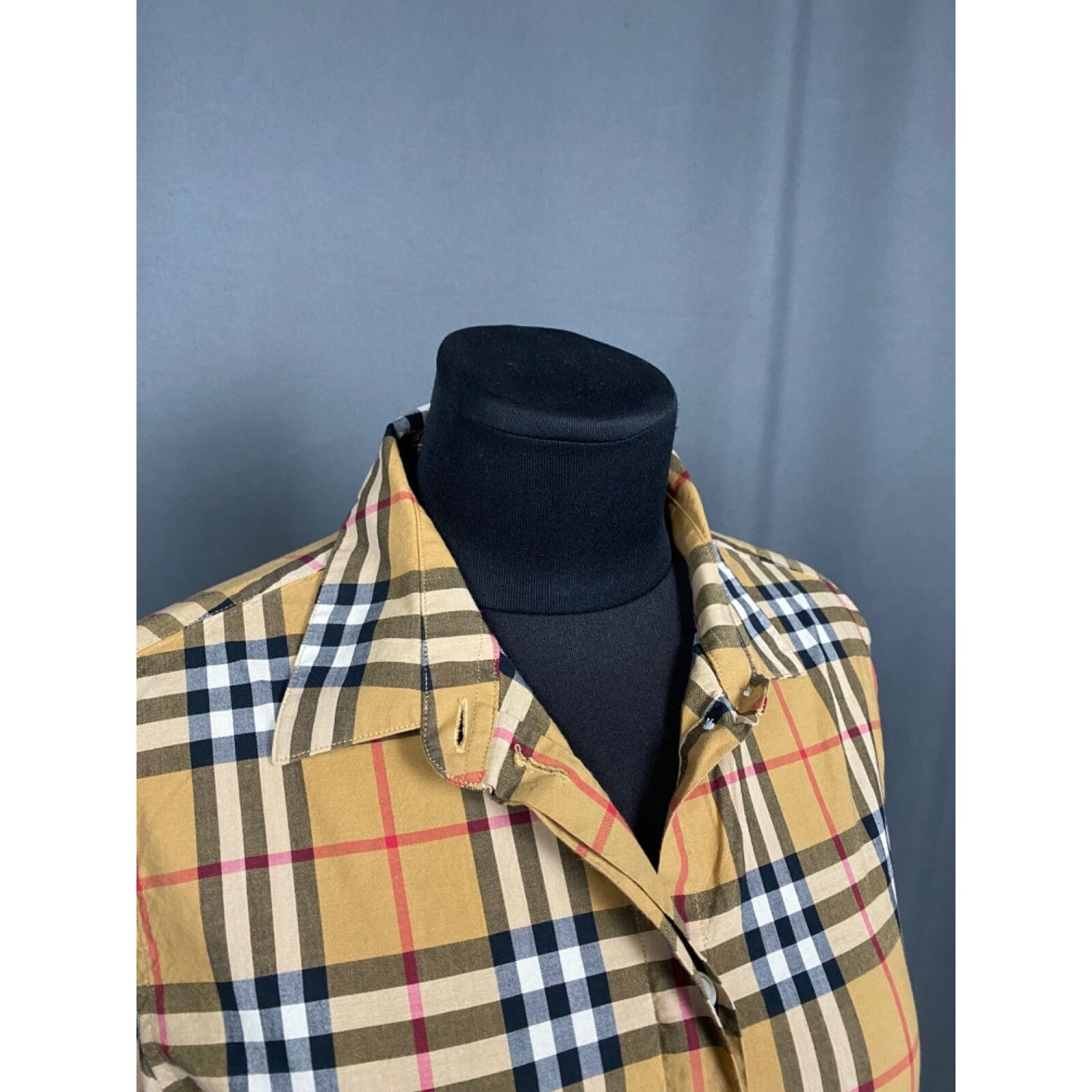 Burberry Burberry RECENT Nova Check Women's Beige Checked Longsleeve Size S / US 4 / IT 40 - 6 Thumbnail
