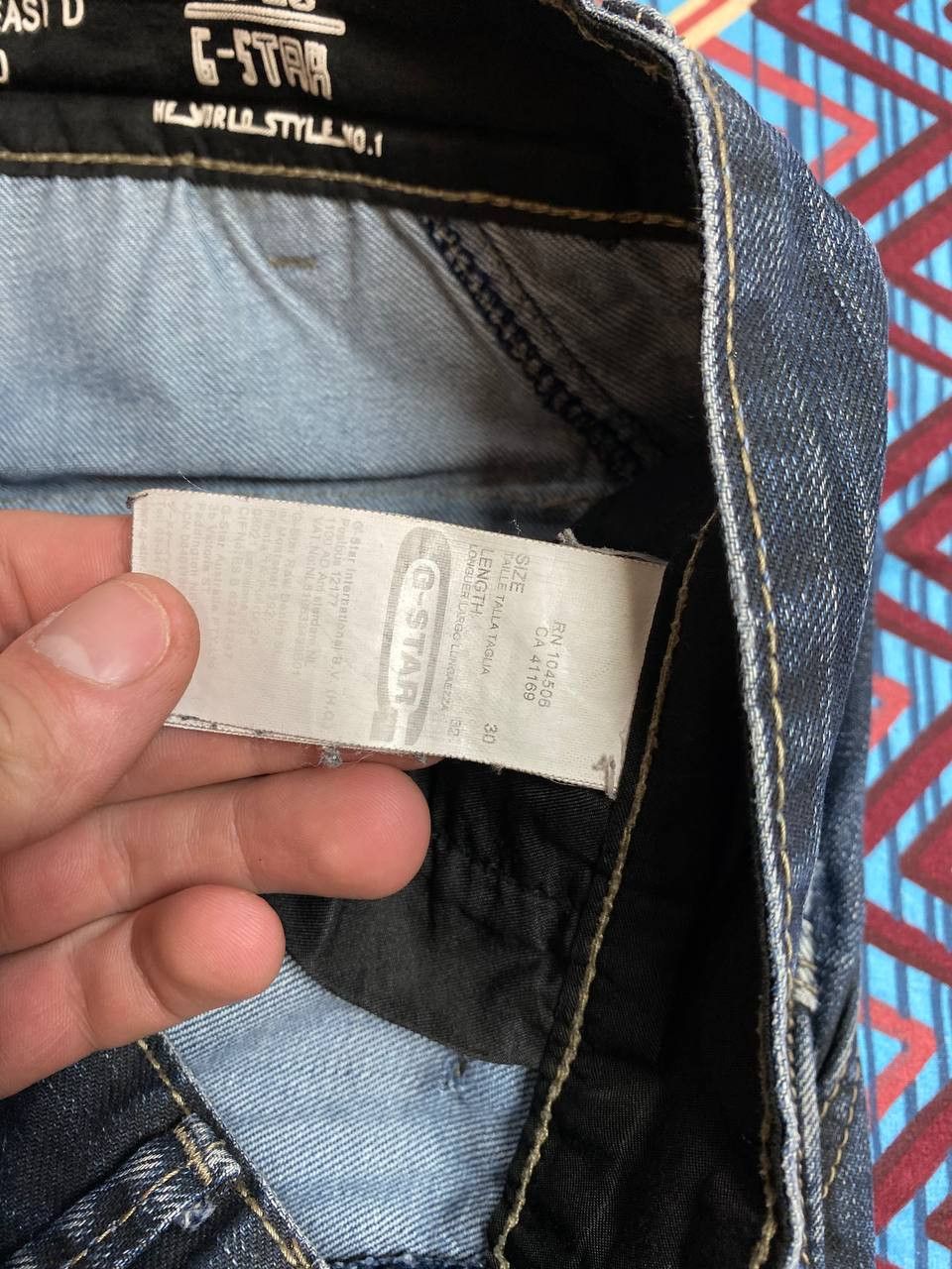 G-Star Vintage Jeans Baggy Flared Wide Japanese Hype Straigh Size US 30 / EU 46 - 3 Thumbnail