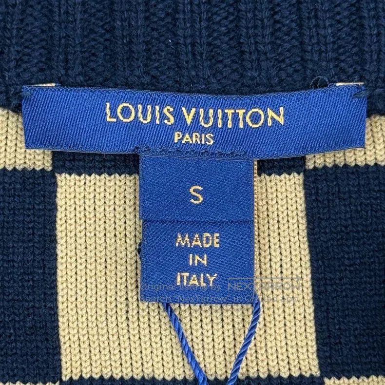 Louis Vuitton Louis Vuitton Black and Brown Checkerboard Wool Zip Cardig Size US S / EU 44-46 / 1 - 5 Thumbnail