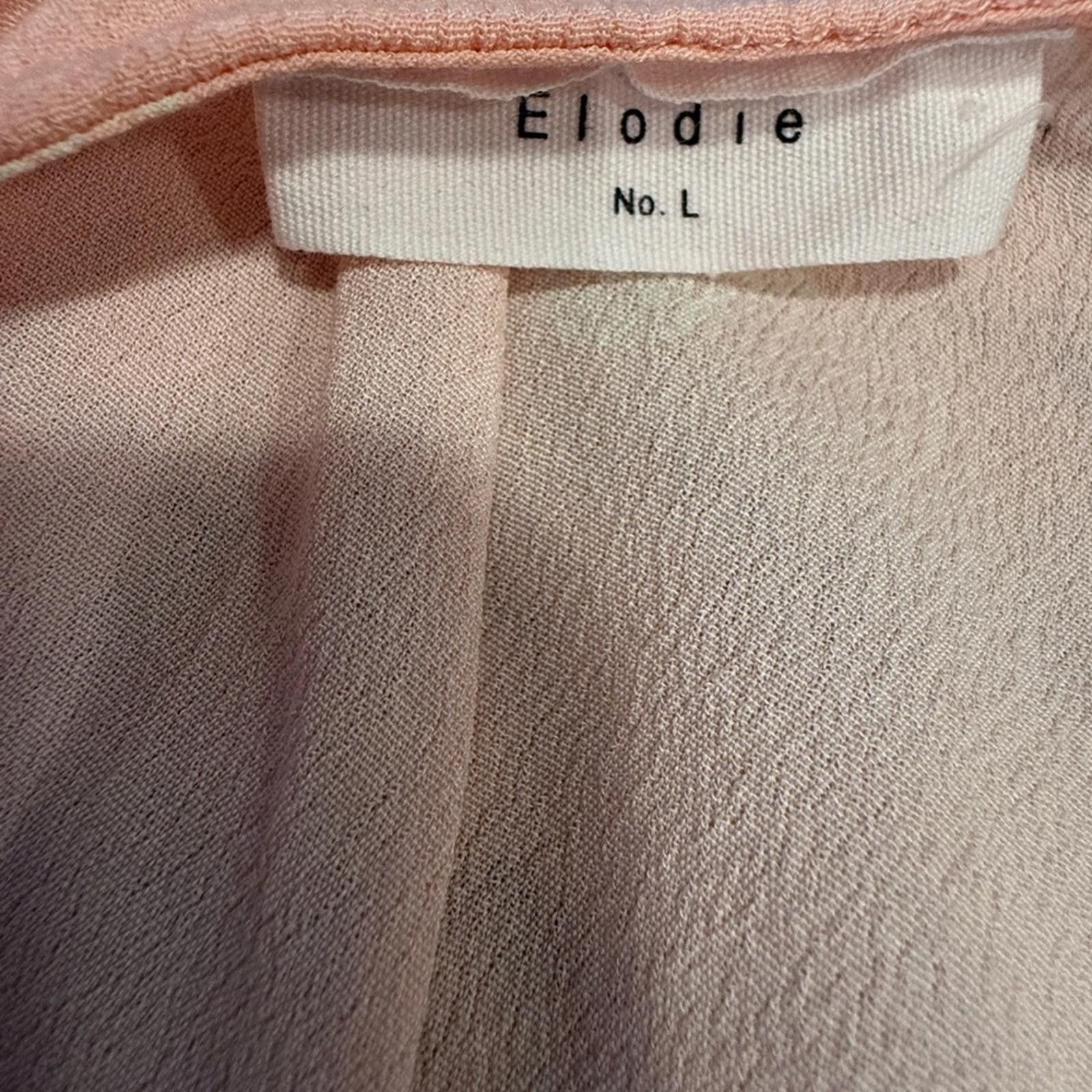 Other Elodie pink pineapple crop top tie waist V neck SZ LG Size L / US 10 / IT 46 - 5 Thumbnail