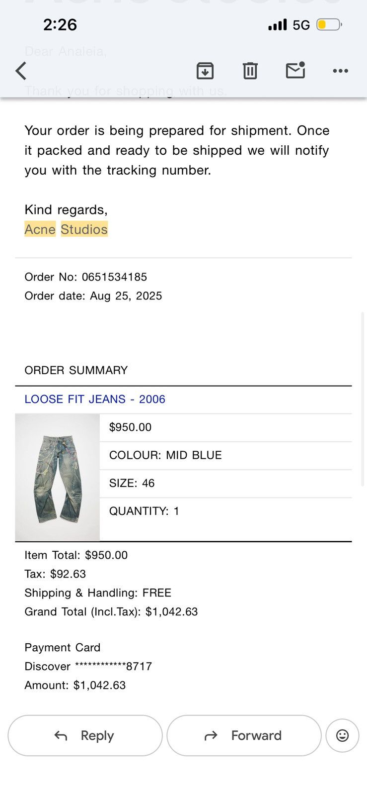 Acne Studios Loose Fit Jeans - 2006 Size US 34 / EU 50 - 7 Thumbnail