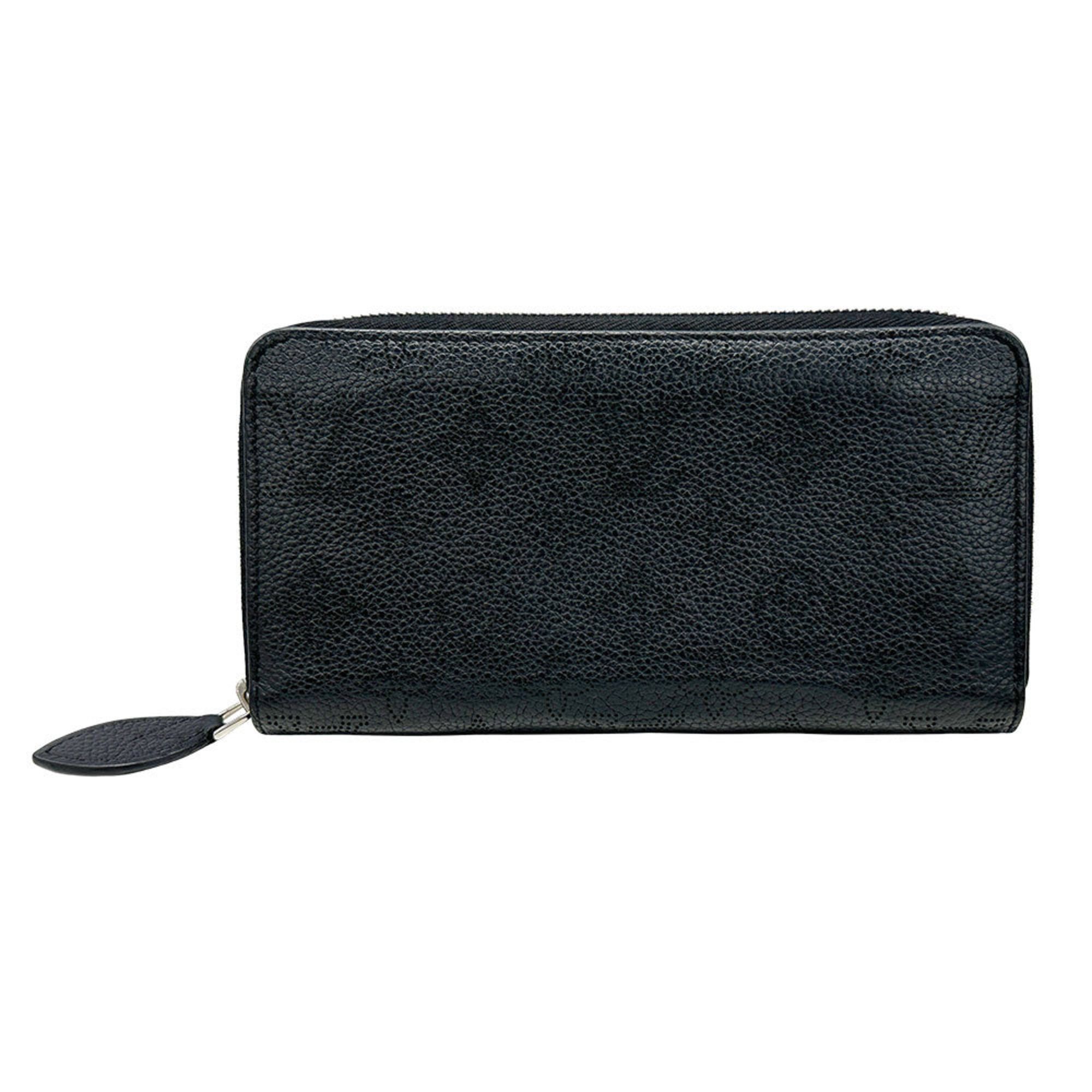 Louis Vuitton Louis Vuitton Monogram Mahina Zippy Wallet in Black (Noir) M61867, Women's Long with Round Zipper Size ONE SIZE - 1 Thumbnail