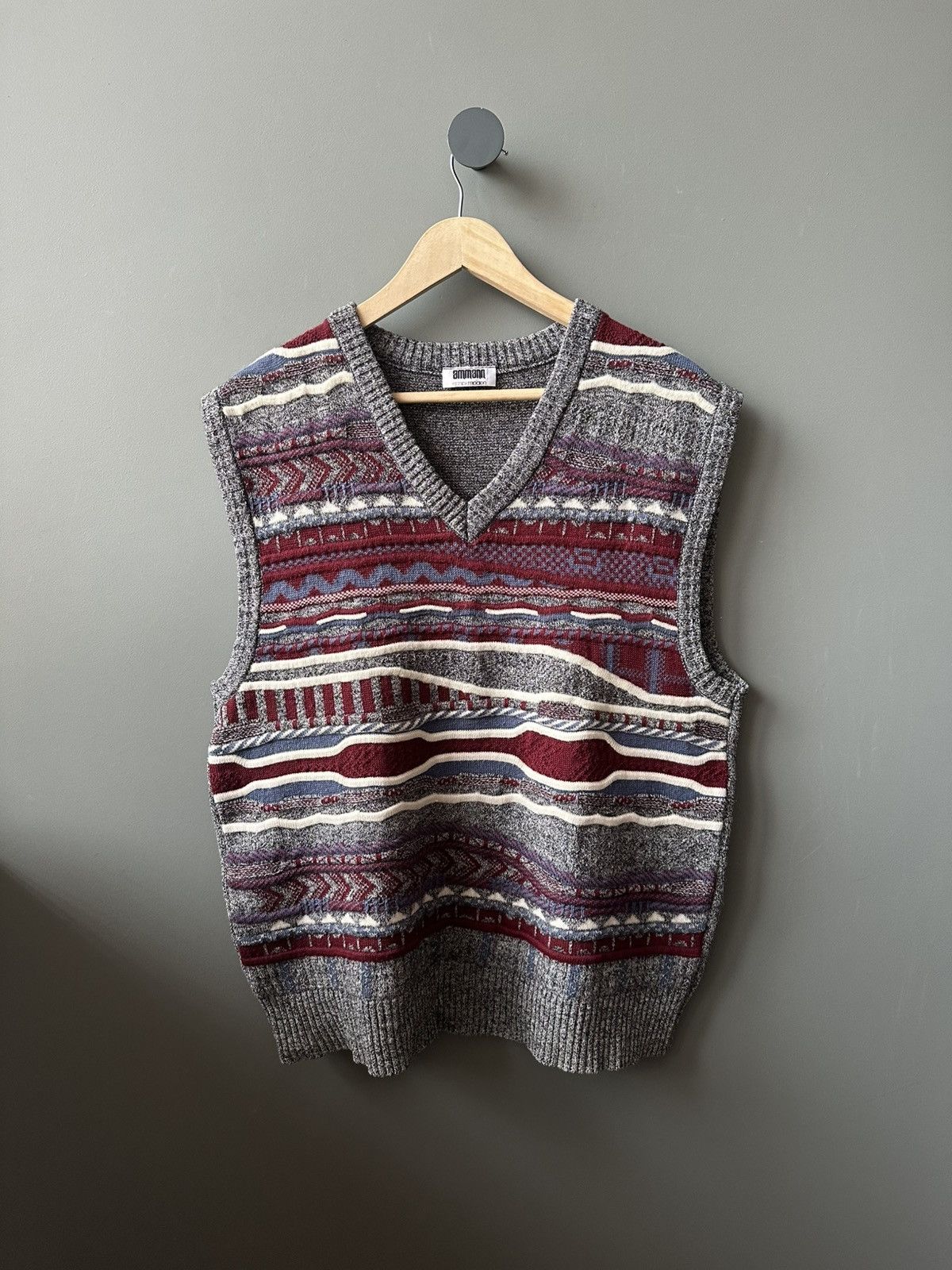 Other Ammann Wool Acryl Sweater Vest Analog Coogi Size US M / EU 48-50 / 2 - 1 Thumbnail