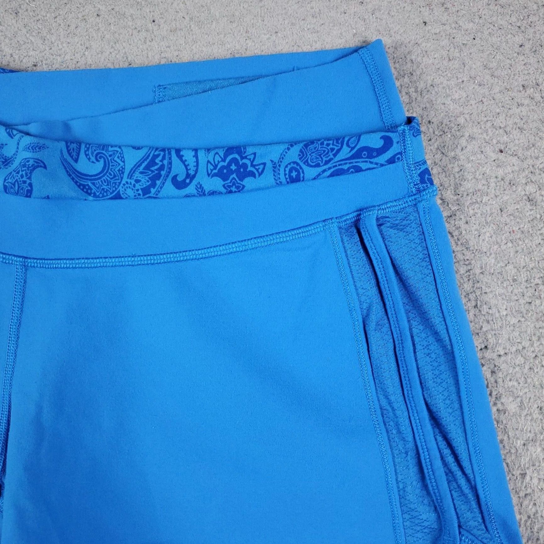 Lululemon Lululemon Womens Shorts 30 Blue Paisley Stretch Active Running Ladies Size 30" / US 8 / IT 44 - 3 Thumbnail