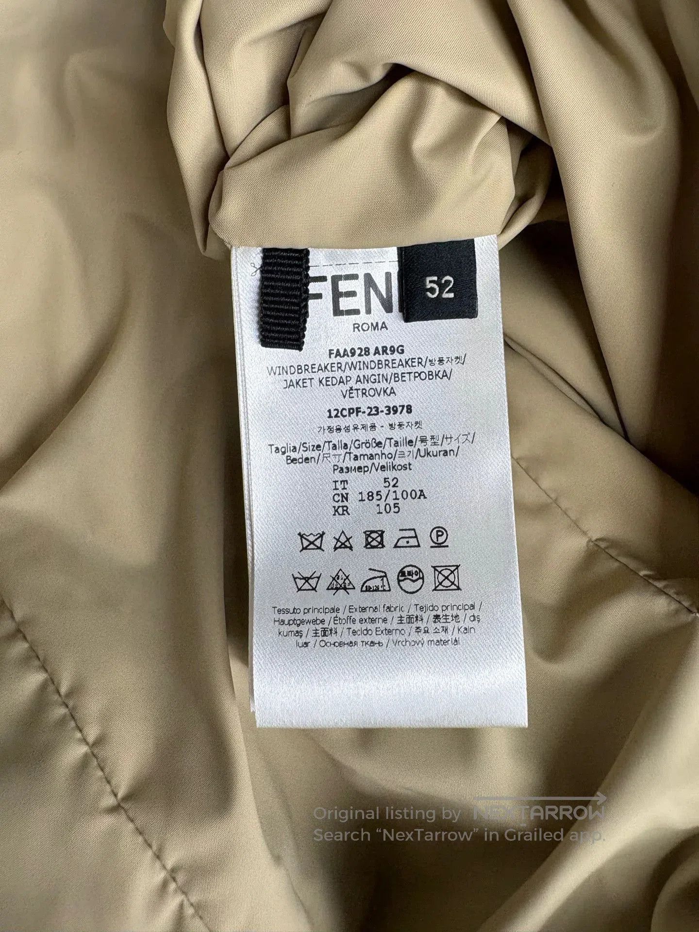 Fendi reversible hooded jacket with Fendi logo. Size US L / EU 52-54 / 3 - 7 Thumbnail