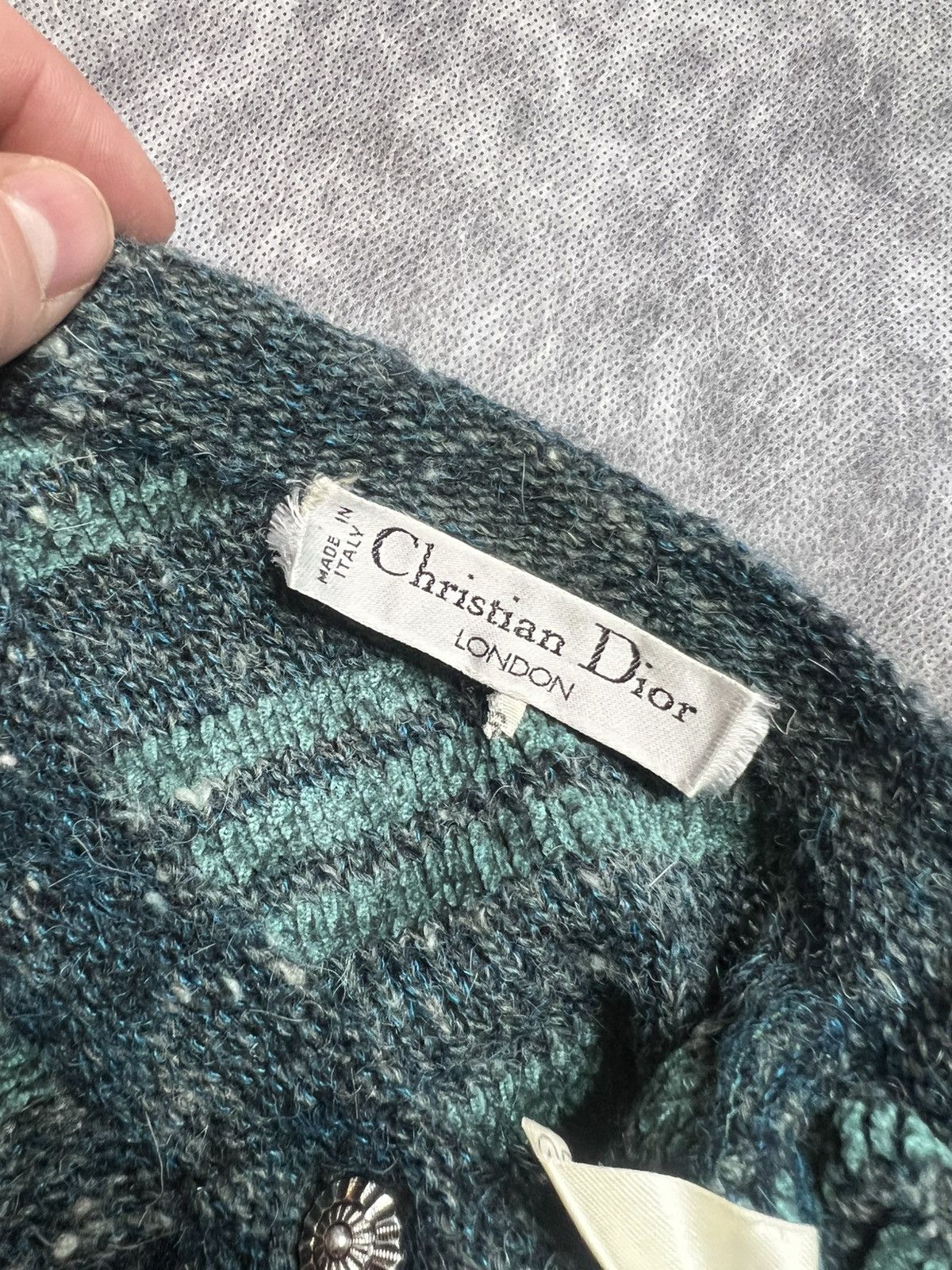 Christian Dior Monsieur Vintage Dior Suil Set - Skirt + Cardigan Size XXL / US 16-18 / IT 52-54 - 8 Thumbnail