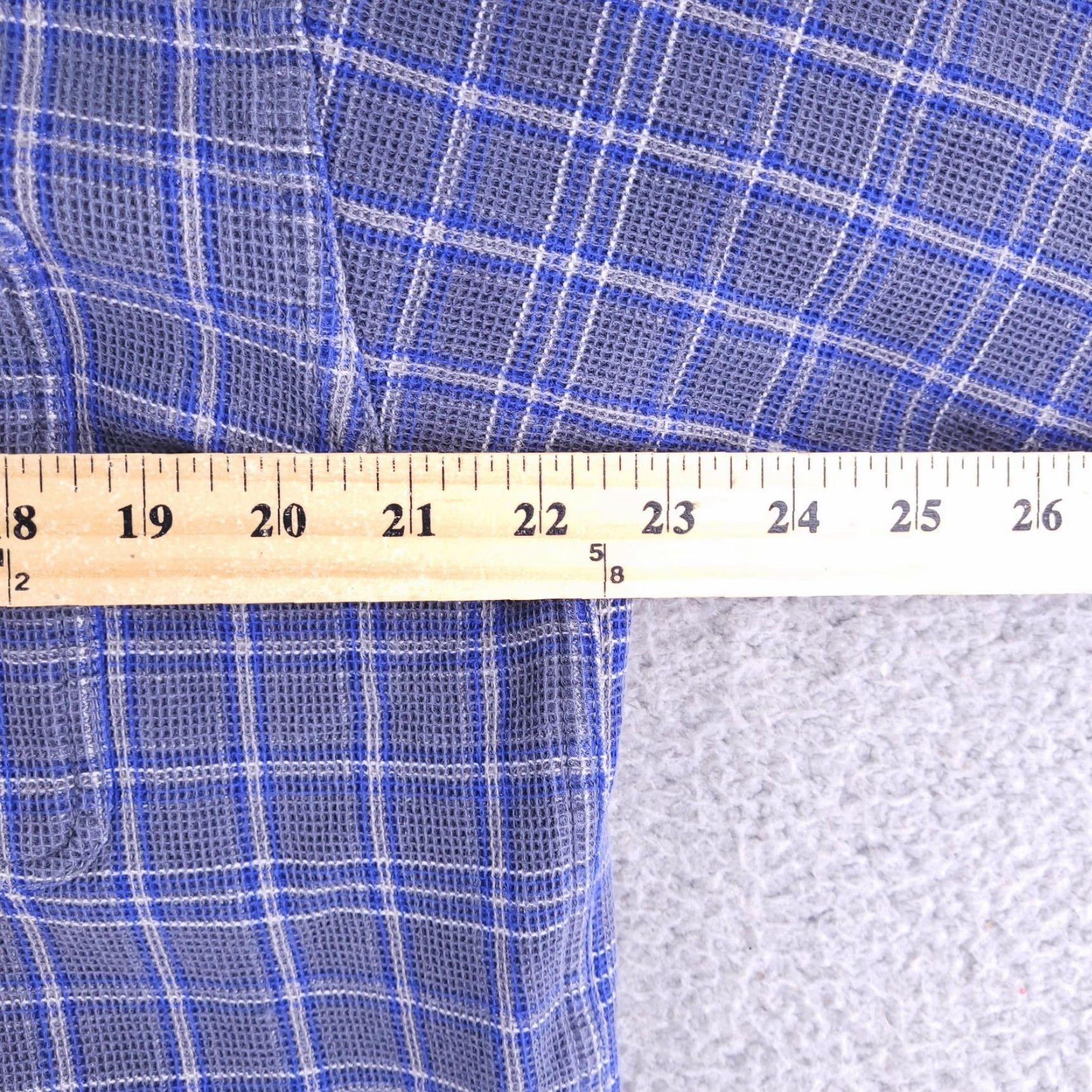 Tommy Hilfiger VINTAGE Tommy Jeans Flannel Shirt Mens L Blue 90s Thick Long Sleeve Button-Up Plaid Size US L / EU 52-54 / 3 - 5 Thumbnail
