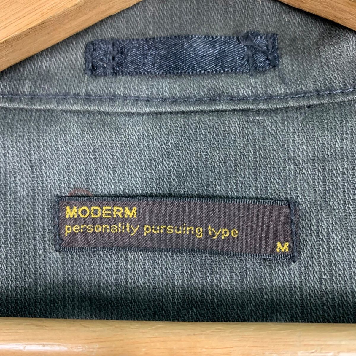 Japanese Brand MODERM Asymmetrical Sleeve Zipper Jacket #0934-C41 Size US M / EU 48-50 / 2 - 15 Thumbnail