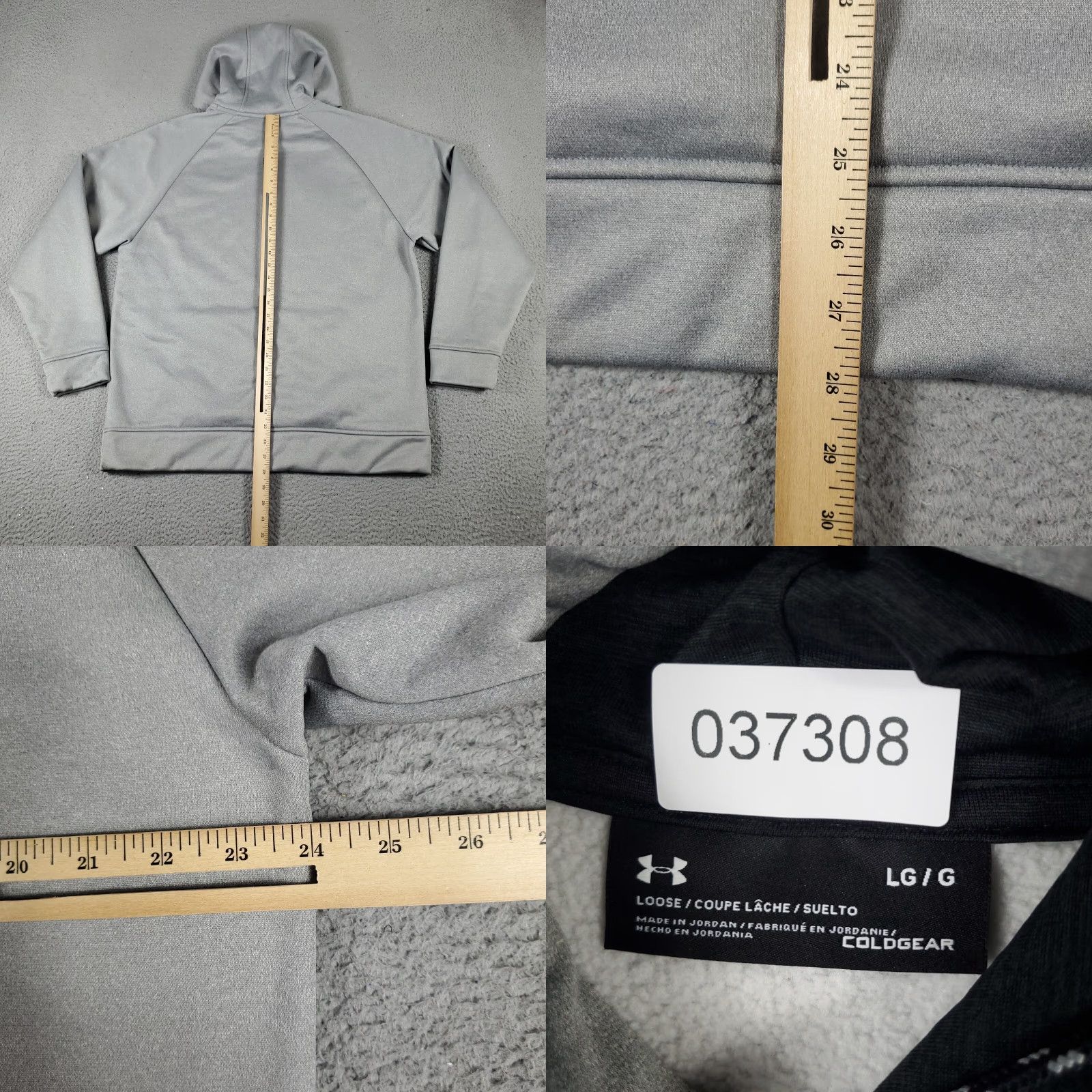 Under Armour VINTAGE Under Armour Hoodie Pullover Mens Large Gray Casual Sports Outdoor 90s Men Size US L / EU 52-54 / 3 - 8 Thumbnail