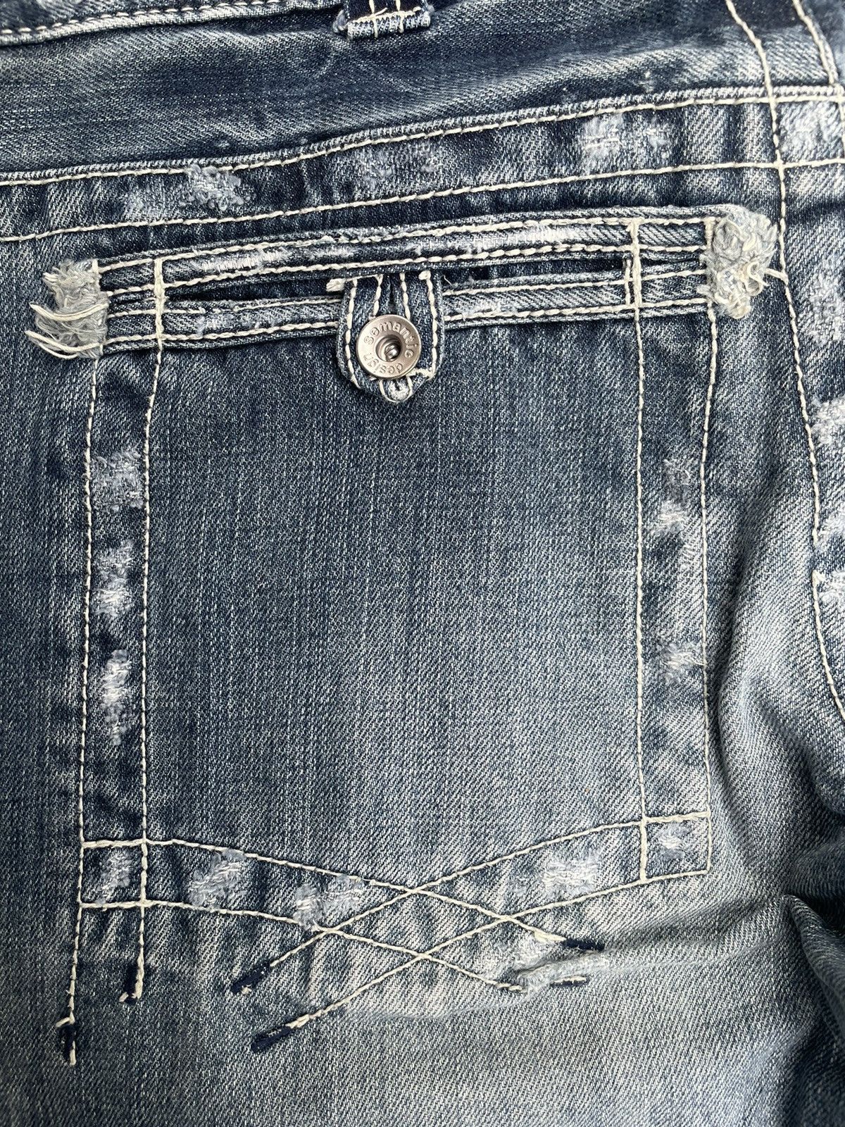 Semanticdesign Distressed Jeans Punk Style