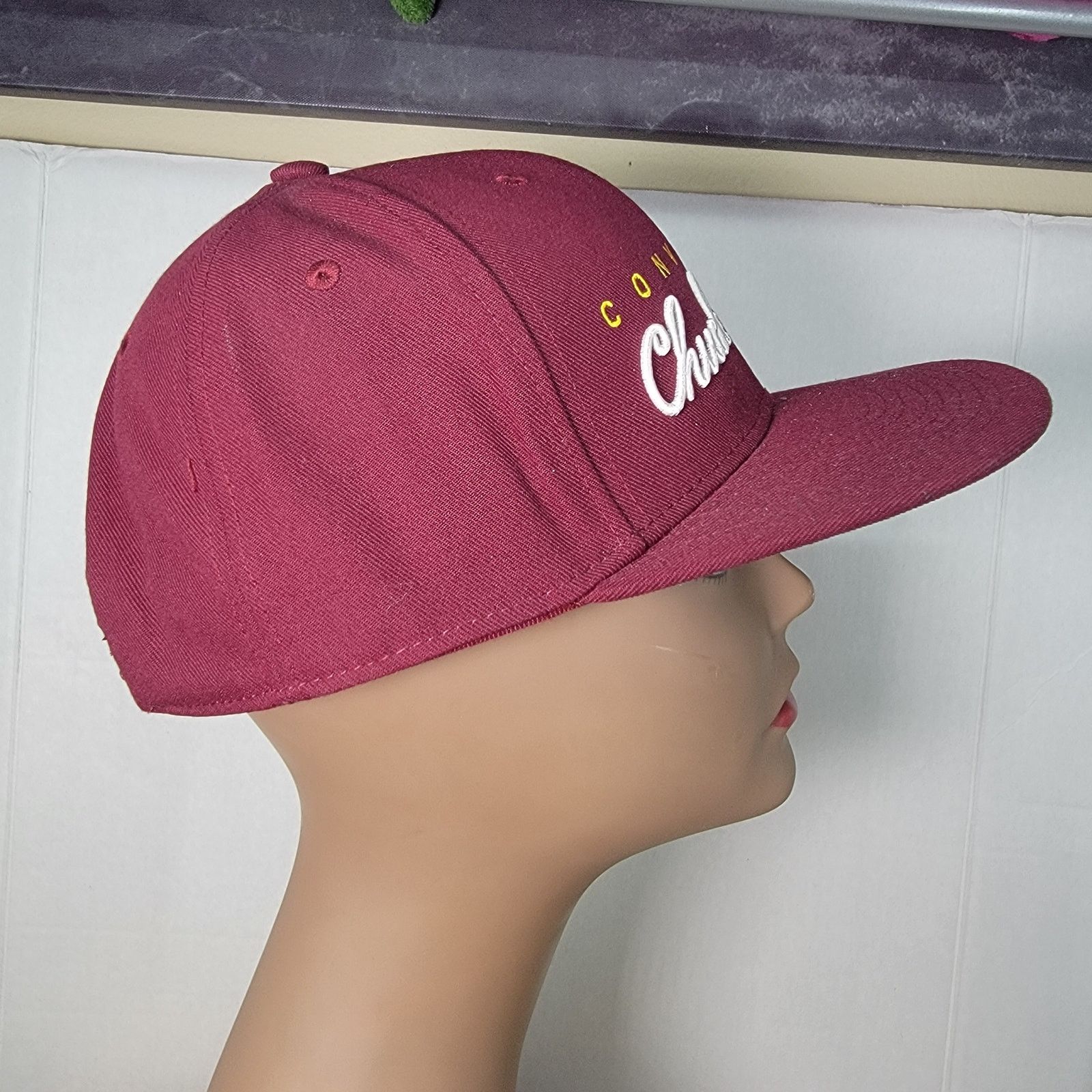 Converse Converse "Chuck Taylor" Dark Red Snap Back Ball Cap Size ONE SIZE - 6 Thumbnail