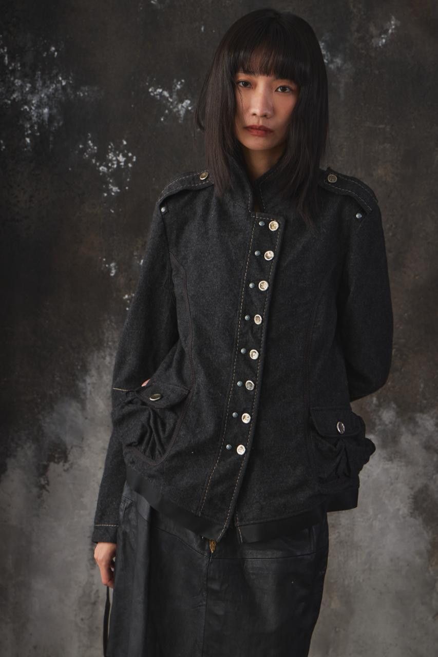 Marithe + Francois Girbaud Marithé + François Girbaud Wool Military Jacket Size M / US 6-8 / IT 42-44 - 1 Thumbnail