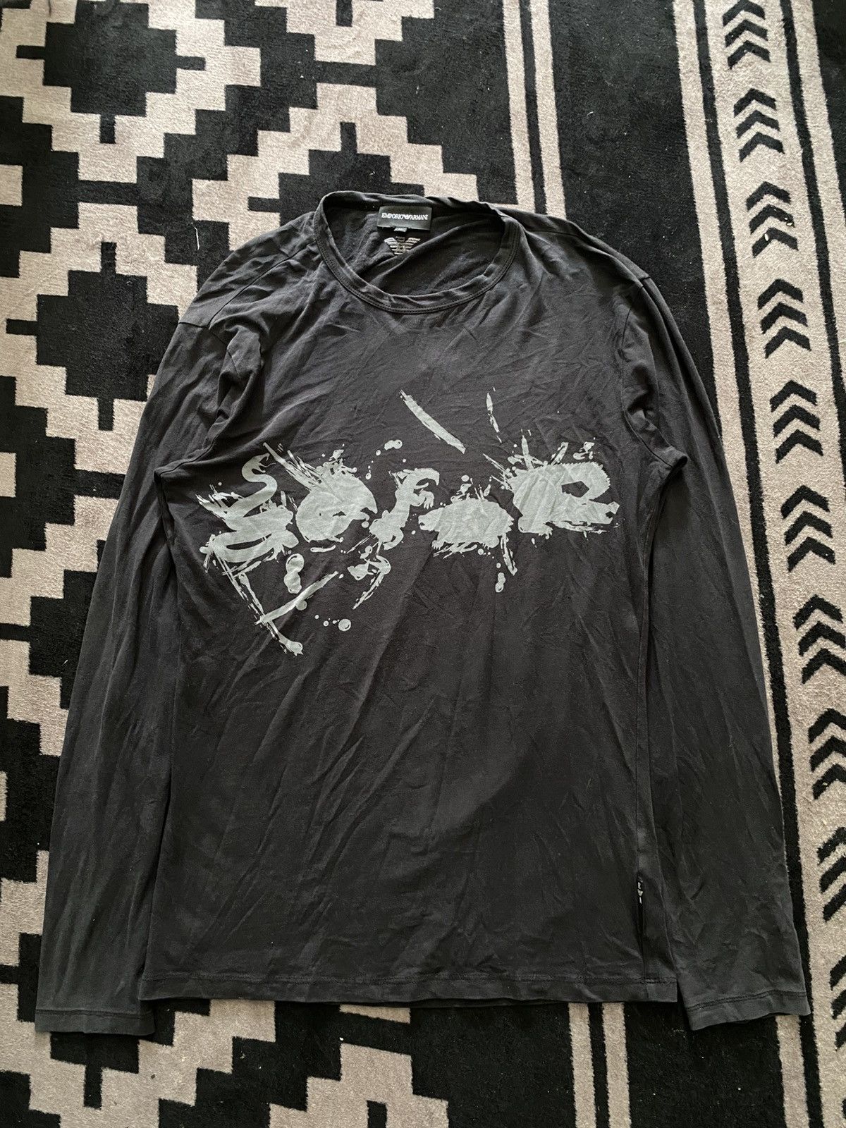 Emporio Armani × If Six Was Nine × Vintage Vintage emporio armani “so far” snake painter longsleeve Size US M / EU 48-50 / 2 - 1 Thumbnail