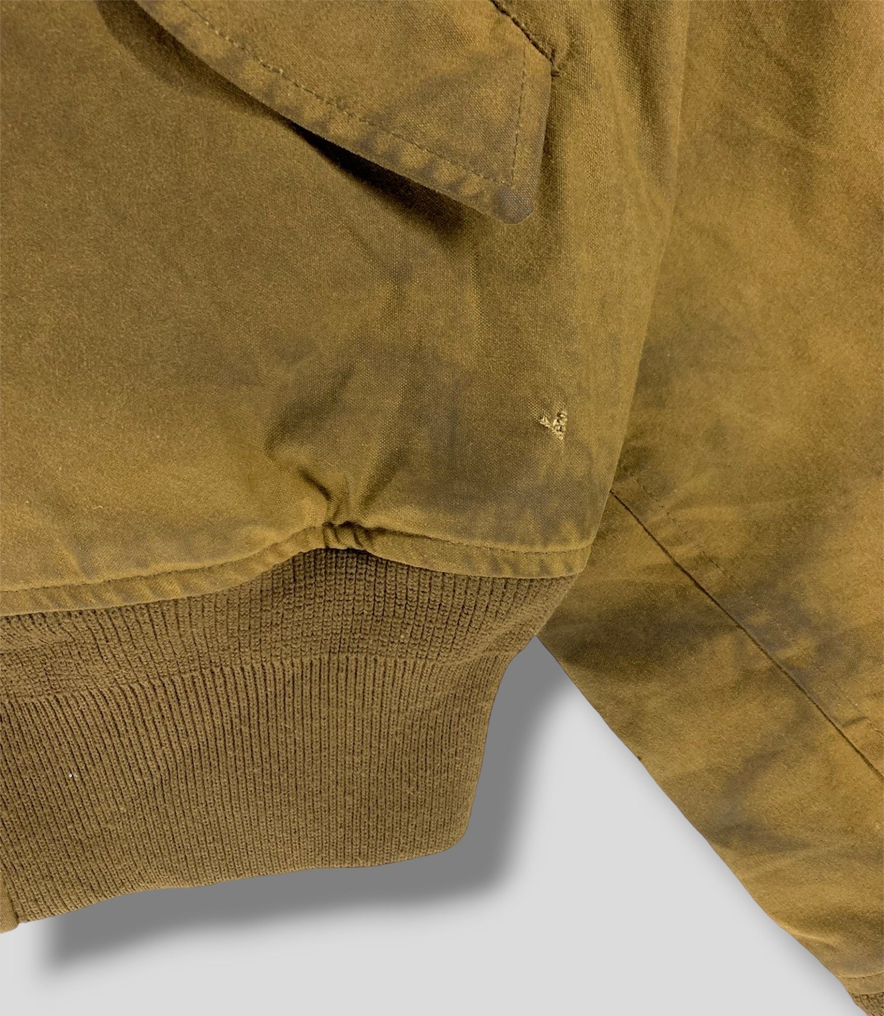 Vintage 90s Polo ralph lauren oil cloth waxed bomber jacket
