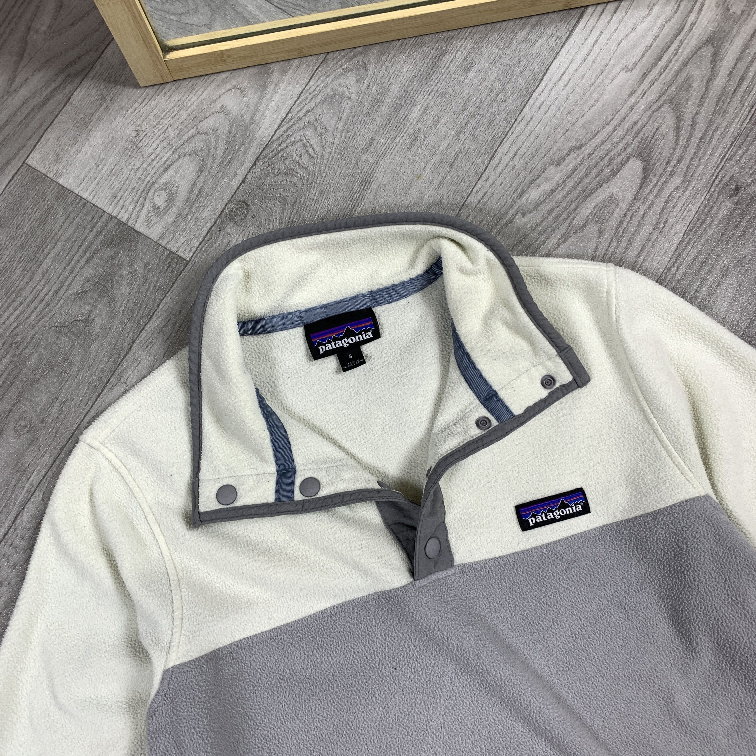 Patagonia Vintage Patagonia Synchilla Beige 1/4 Fleece Women's Sweater Size S / US 4 / IT 40 - 6 Thumbnail