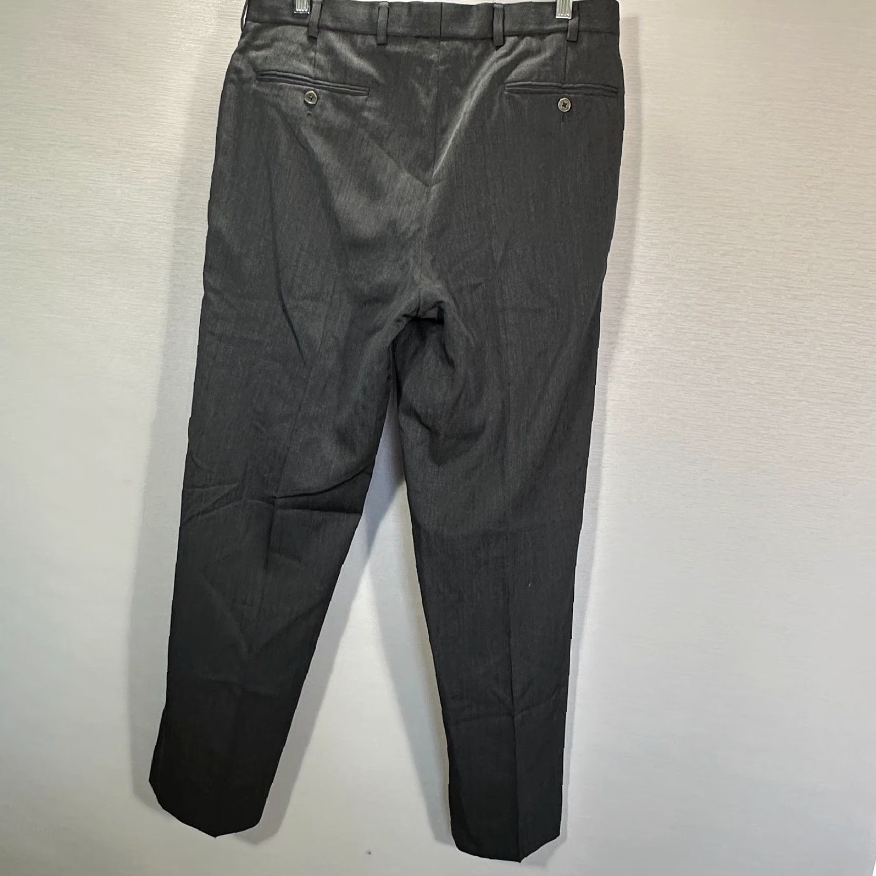 Brooks Brothers Brooks Brothers Madison Dress Pants Men 36 Gray Wool Flat Front Straight Pockets Slim? (remove what?) Size US 36 / EU 52 - 4 Thumbnail