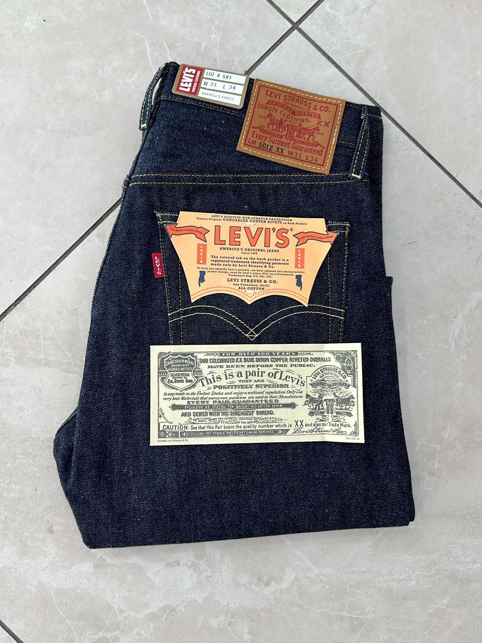 LVC Levi's Vintage Clothing 1954 501Z XX BigE Selvedge Jeans