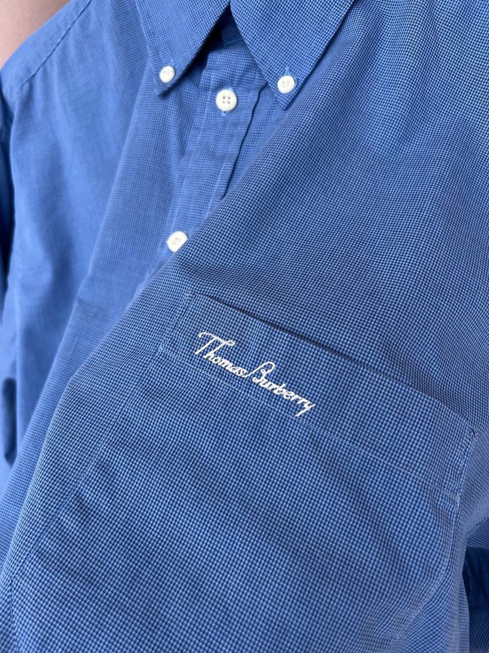 Burberry Thomas Burberry Vintage Button Down Shirt Mens Size XL Size US XL / EU 56 / 4 - 10 Thumbnail