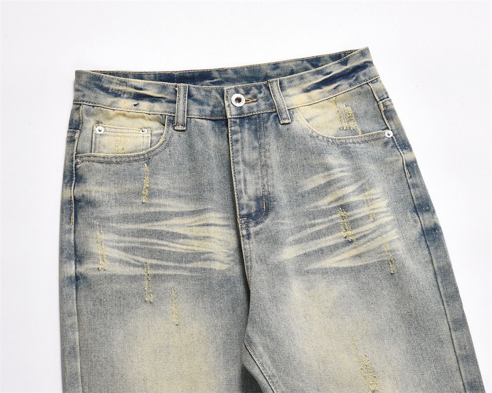 Japanese Brand × Jean Distressed Loose Flared Jeans Size US 27 - 6 Thumbnail