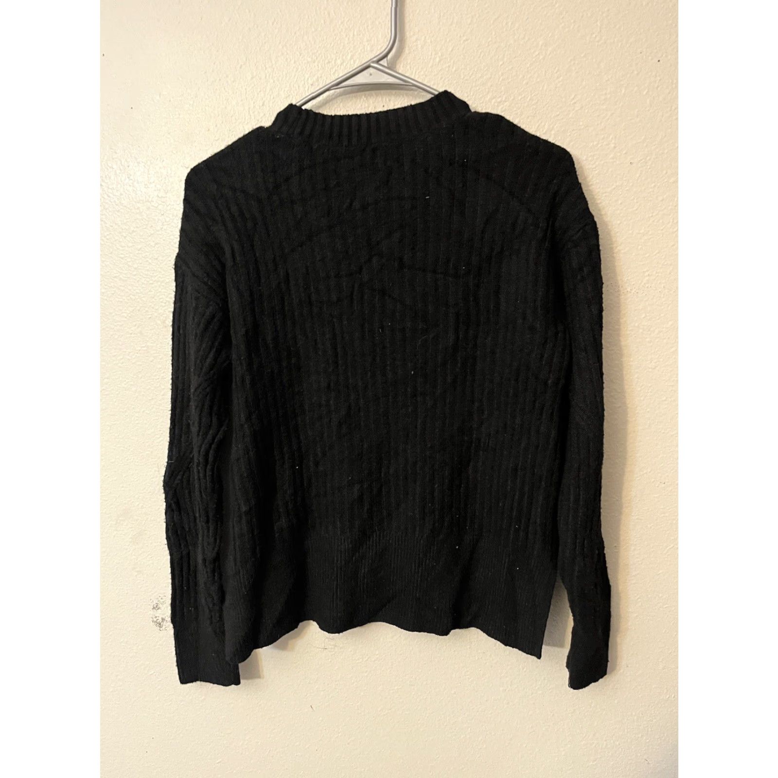 Vintage Simply Vera Vera Wang Sweater Womens XS Black Crewneck Pullover Knit Distinct Features: Stretch Size XS / US 0-2 / IT 36-38 - 3 Thumbnail