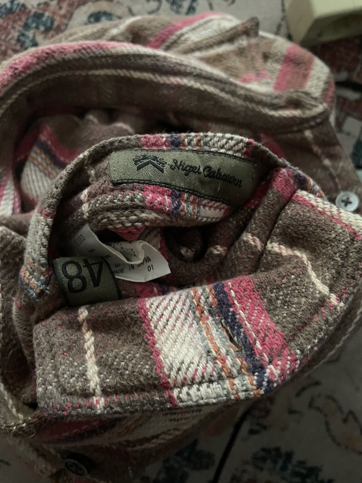 Nigel Cabourn Nigel Cabourn Reversible Heavy Flannel Shirt Kapital Style Size US M / EU 48-50 / 2 - 10 Thumbnail
