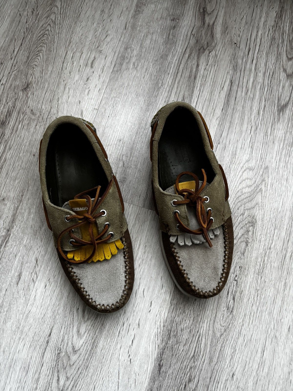 Universal Works Sebago x Universal Works Portland Deck Shoes MultiTone Suede Size US 8 / EU 41 - 1 Thumbnail