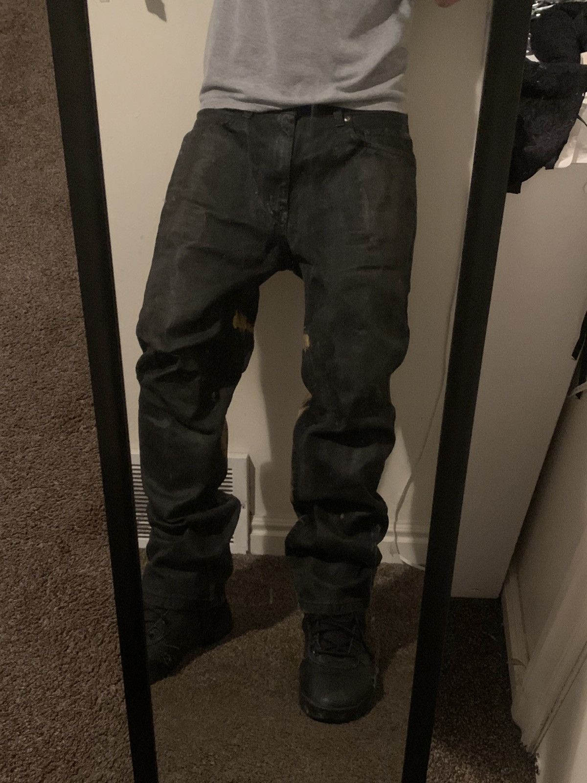 Other Waxed Pentagram Jeans Opium Fashion Swag Streetwear Punk Emo Size US 32 / EU 48 - 17 Thumbnail