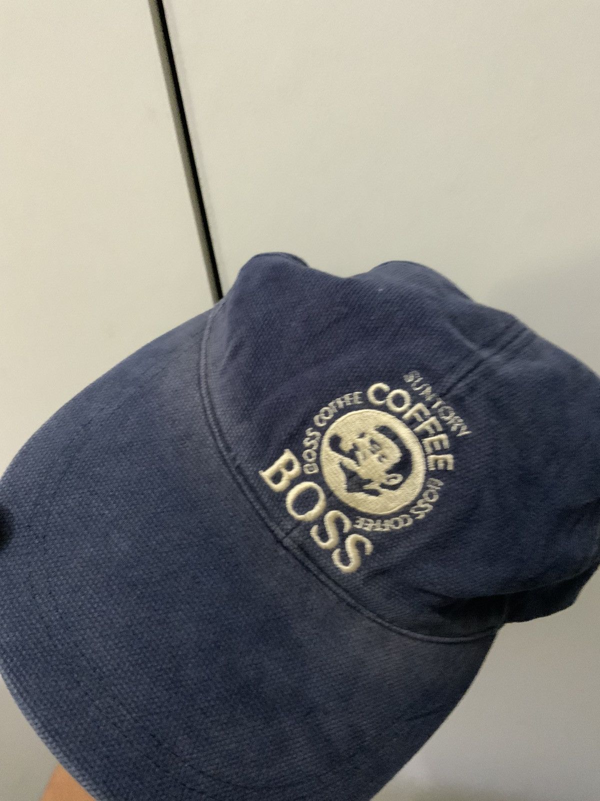 Japanese Brand Suntory Boss Coffee Indigo Fade Vintage Hat Size ONE SIZE - 14 Thumbnail