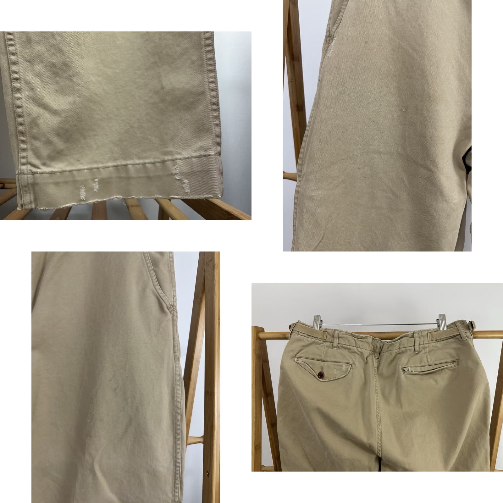 Polo Ralph Lauren Polo Ralph Lauren RL67 Polo Ralph Lauren Military Trousers Beige Wide-Leg Baggy 36x32 90s VTG Mens Pants Chino Size US M / EU 48-50 / 2 - 8 Thumbnail