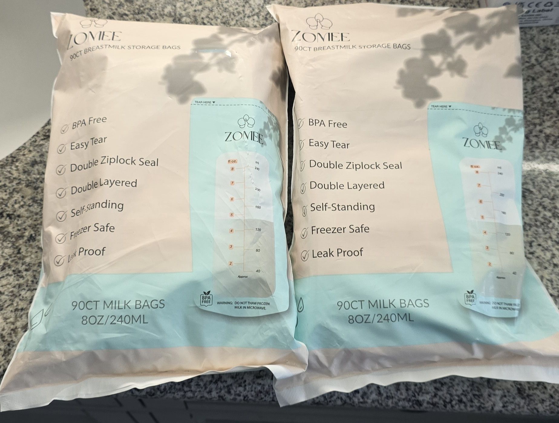 Other Zomee Milk And Formula Storage Bags Durable 180 Count 2 Size ONE SIZE - 1 Thumbnail
