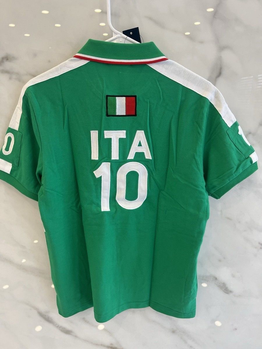 Polo Ralph Lauren Italy Polo Ralph Lauren big central logo Italia number 10 Size US L / EU 52-54 / 3 - 3 Thumbnail