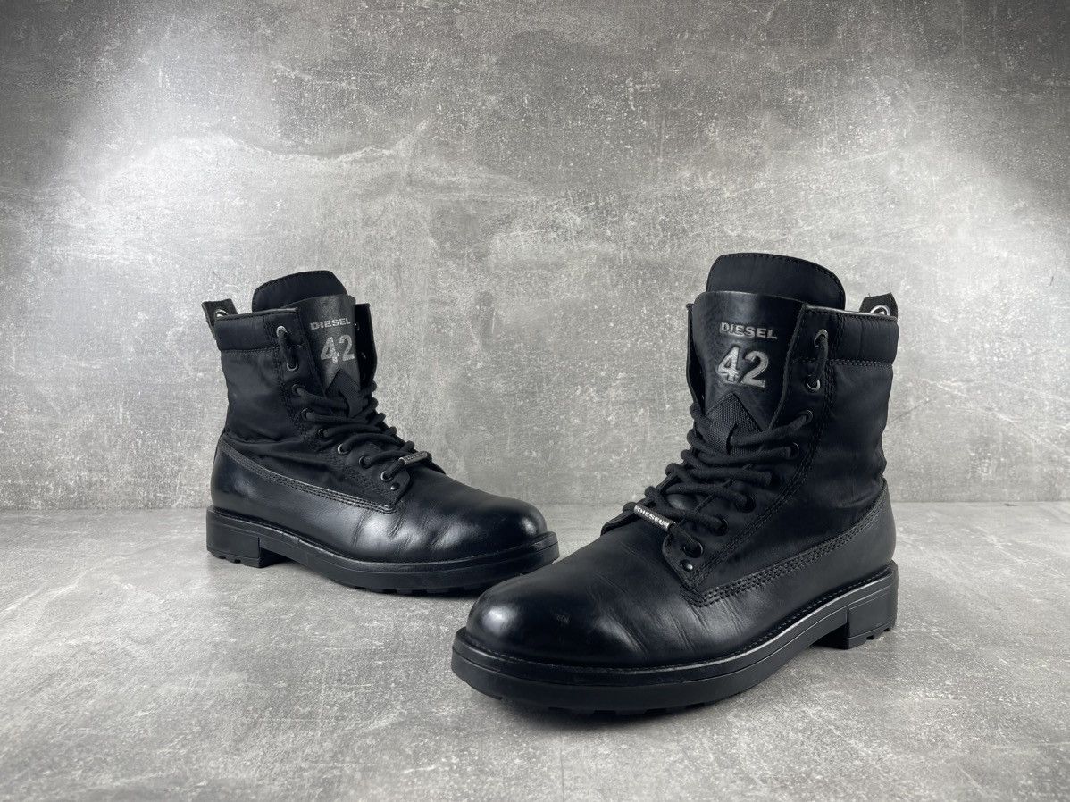 Diesel Diesel D Thrupper DBBZ AVANT GARDE Leather Combat Boots Size US 9 / EU 42 - 5 Thumbnail