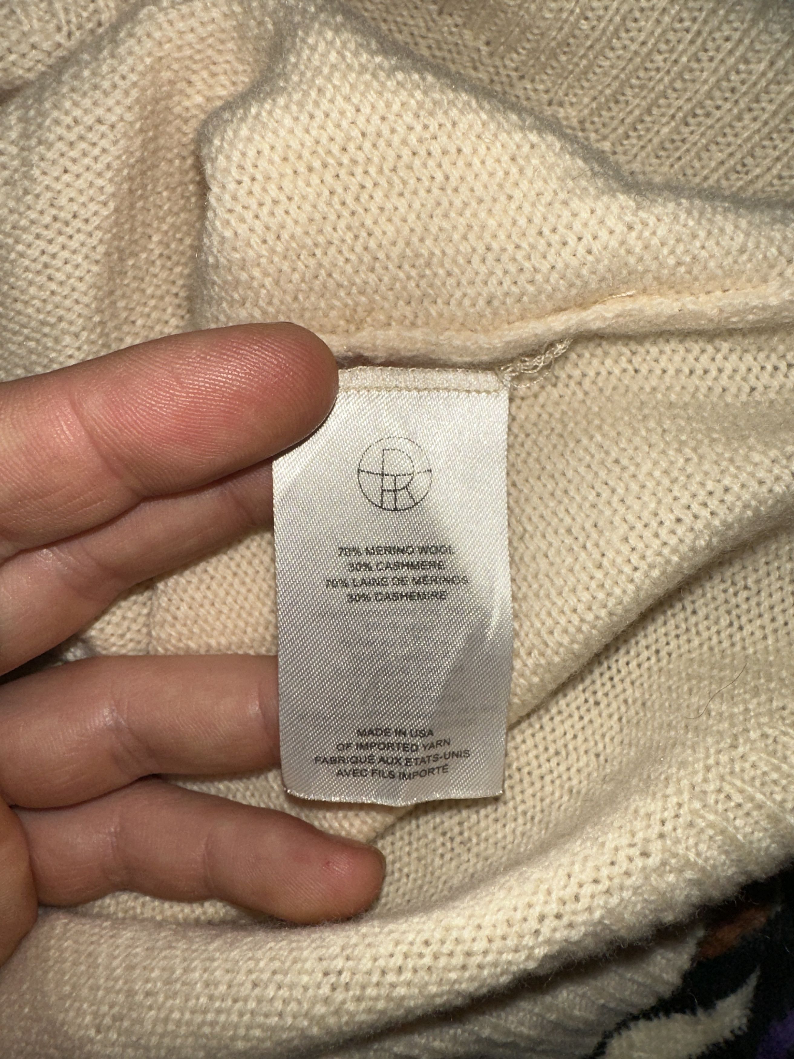 The Row The Row V-Neck Fine Knit Sweater Cashmere Camel Hair Siz XS Size XS / US 0-2 / IT 36-38 - 6 Thumbnail