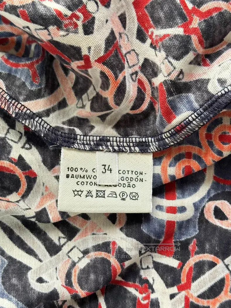 Hermes Hermes Knot Pattern Printed Short Sleeve T-Shirt Size XXS / US 00 / IT 34 - 3 Thumbnail