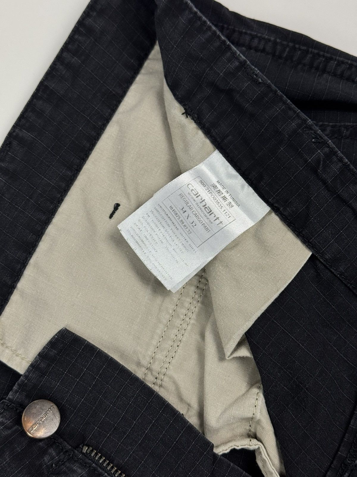 Carhartt Faded Carhartt Regular Cargo Black Pants Size US 34 / EU 50 - 13 Thumbnail