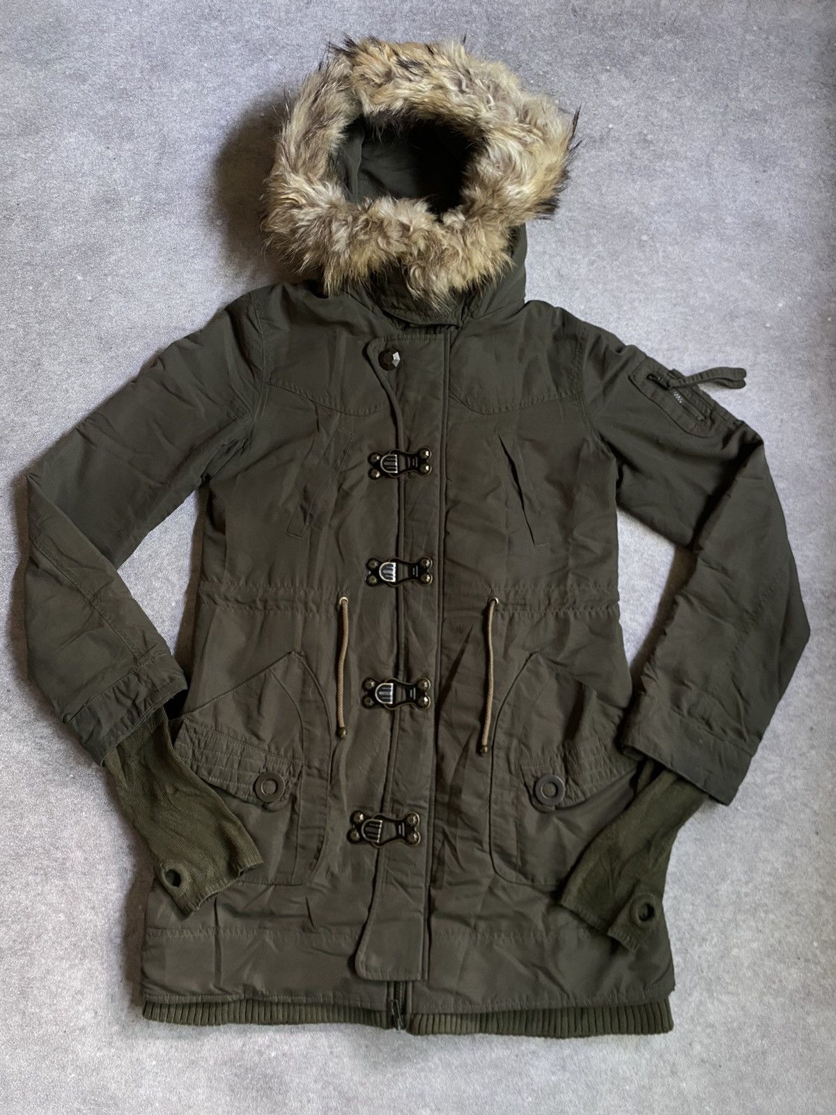 SLY SLY military Fur hoodie Vkei Style Size US M / EU 48-50 / 2 - 1 Thumbnail