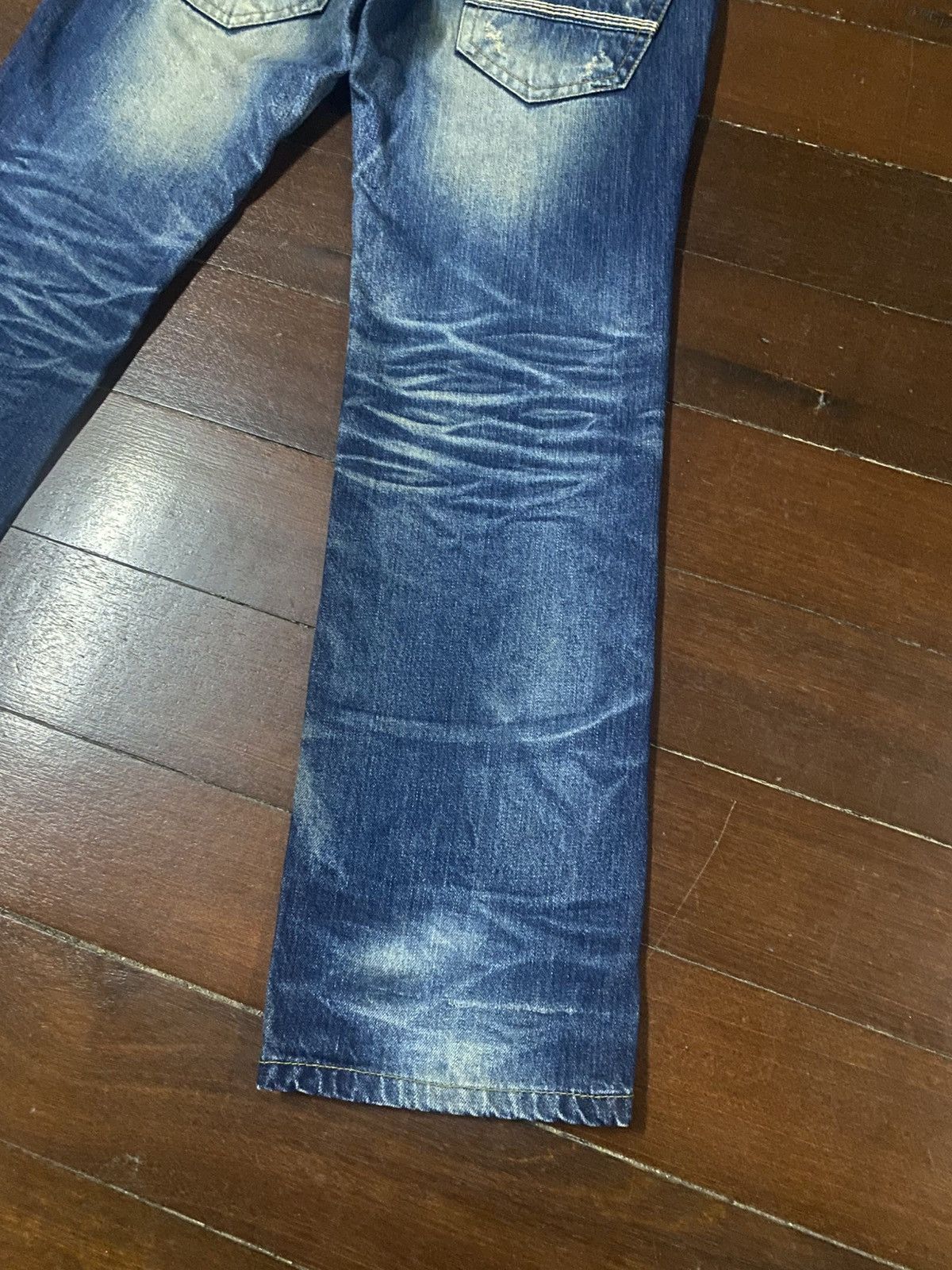 If Six Was Nine Rare LOLITA BY CONCEPT CLUB BY EXOTIC DENIM BUCKLE PANTS Size US 35 - 5 Thumbnail
