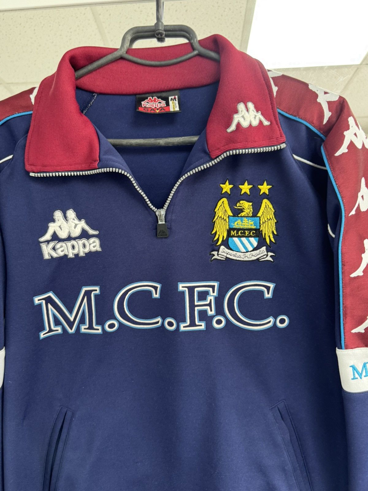 Kappa Manchester City 1997/99 Track Top 1/4 Zip Jacket Kappa sz M Size US M / EU 48-50 / 2 - 9 Thumbnail