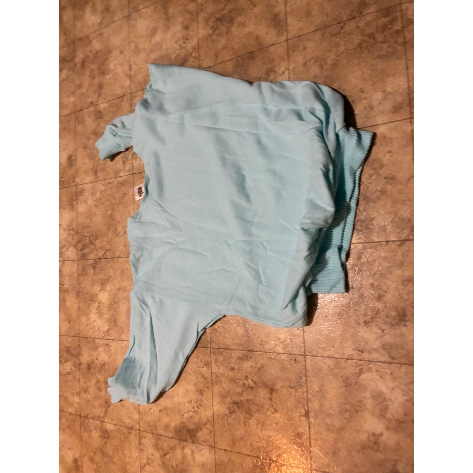 Other Vintage U Babes Long Sleeve Baby Blue T-Shirt Medium Women’s Size ONE SIZE - 3 Thumbnail