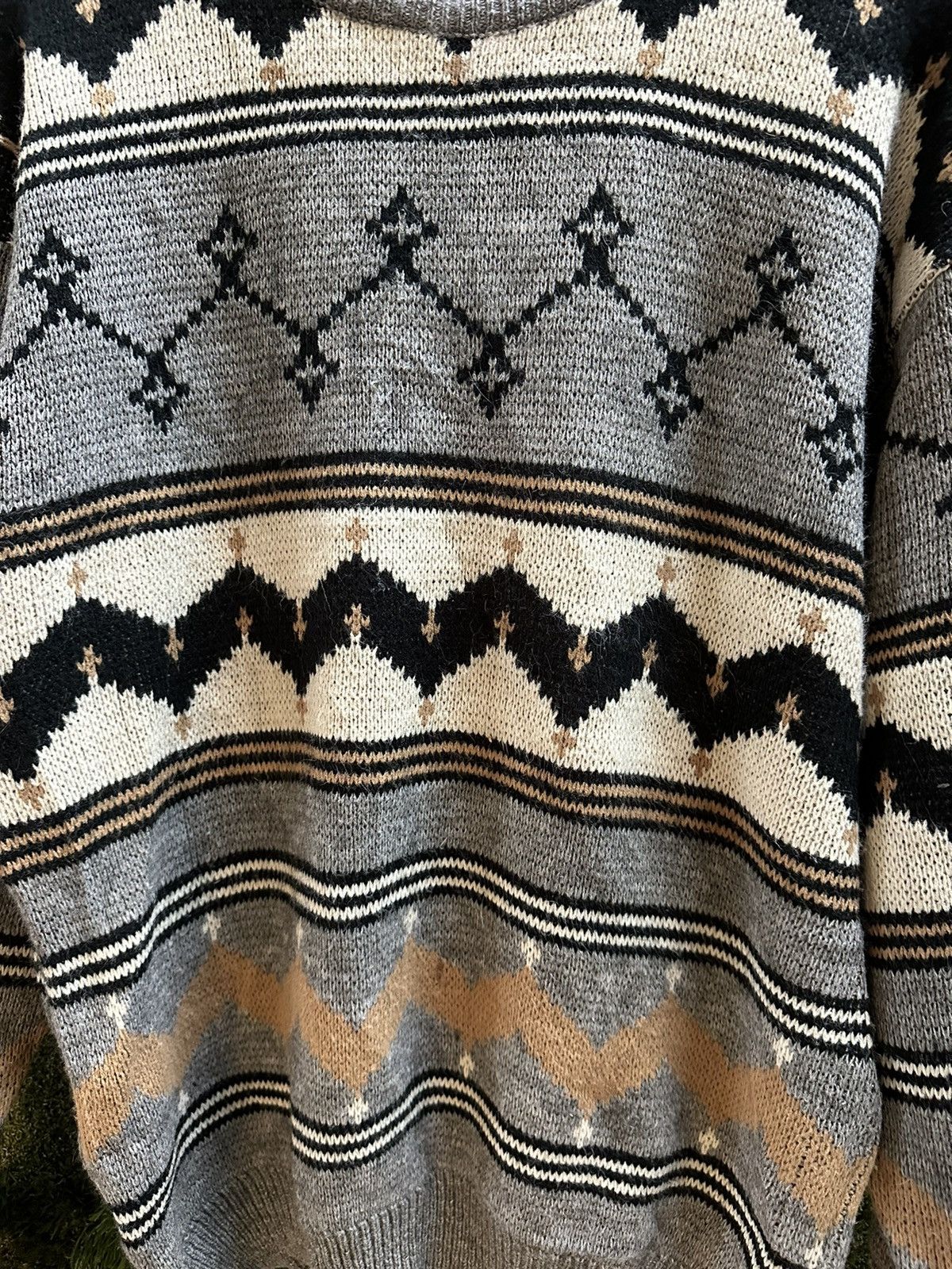 Vintage Vintage Entourage Striped Abstract Sweater Medium Size US M / EU 48-50 / 2 - 4 Thumbnail
