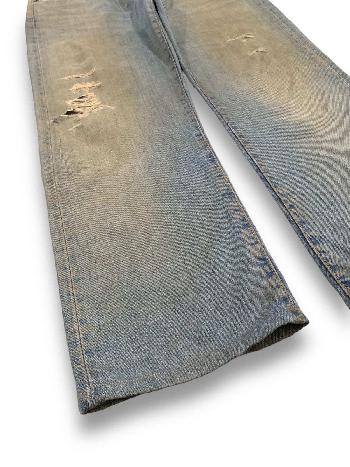 Edwin Vintage Y2K Edwin Dirt Mud Washed Loose Fit Distressed Jeans Size US 33 - 10 Thumbnail