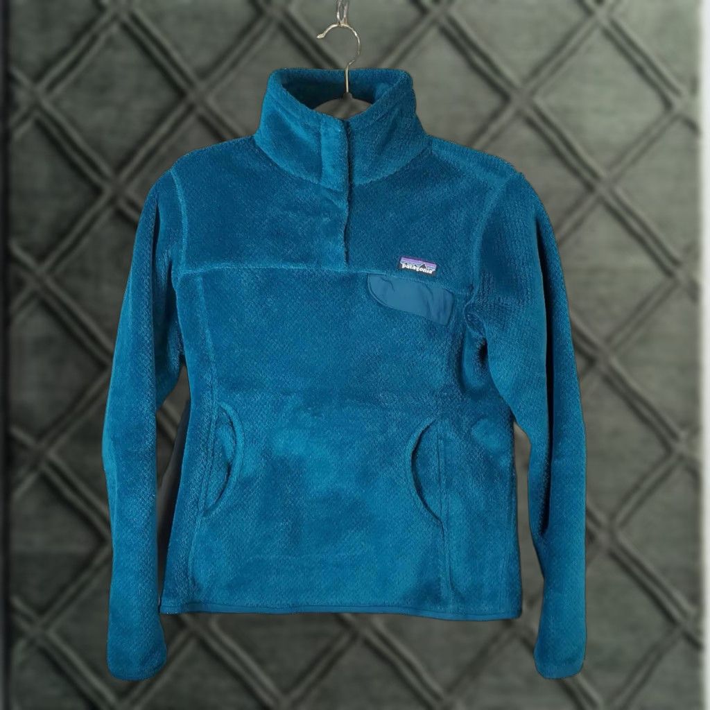 Patagonia VINTAGE Women’s XS Patagonia Retool Snap-T Pullover Teal Turquoise Size S / US 4 / IT 40 - 1 Thumbnail