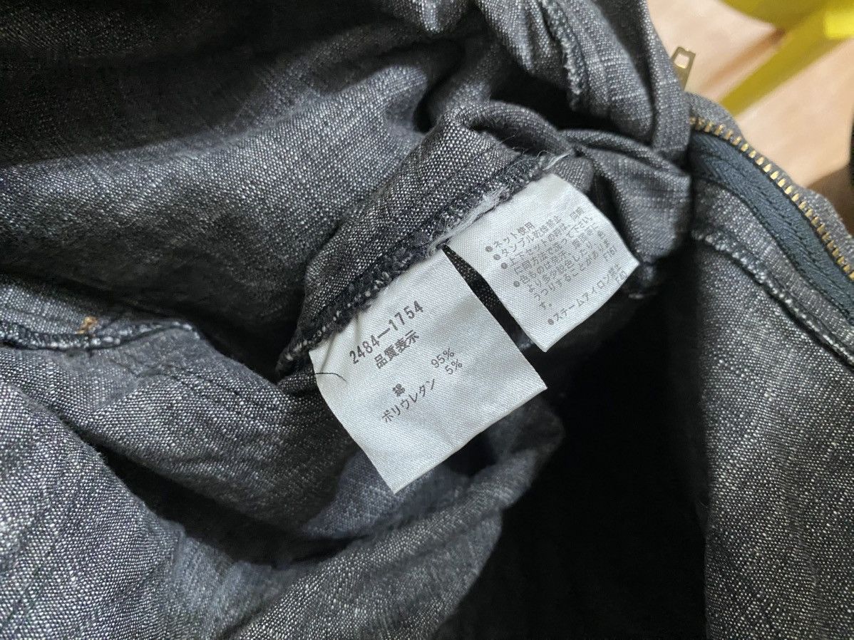 Japanese Brand LA TENDA WAXED BLACK BOOTCUT DENIM NICE DESIGN VERY RARE Size 31" - 12 Thumbnail