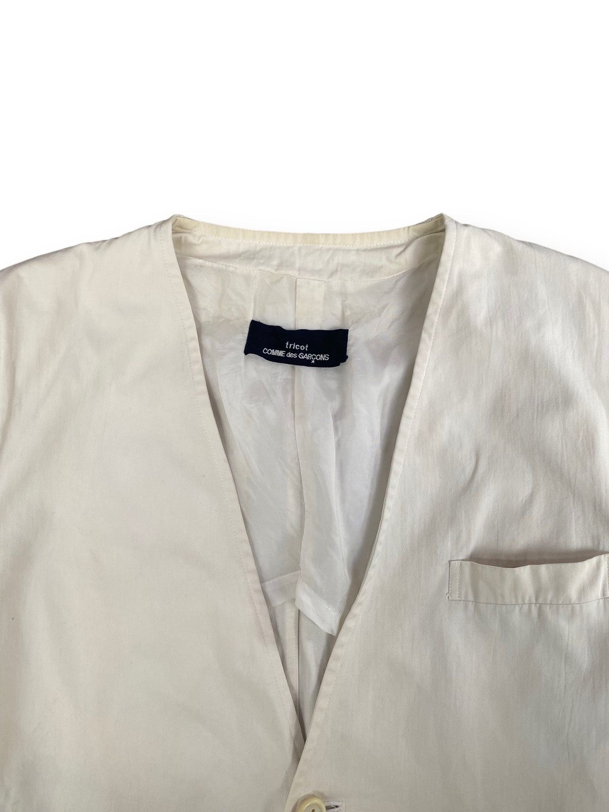 Comme des Garcons Vintage Comme Des Garçons White Blazer. #B6 Size US M / EU 48-50 / 2 - 2 Thumbnail