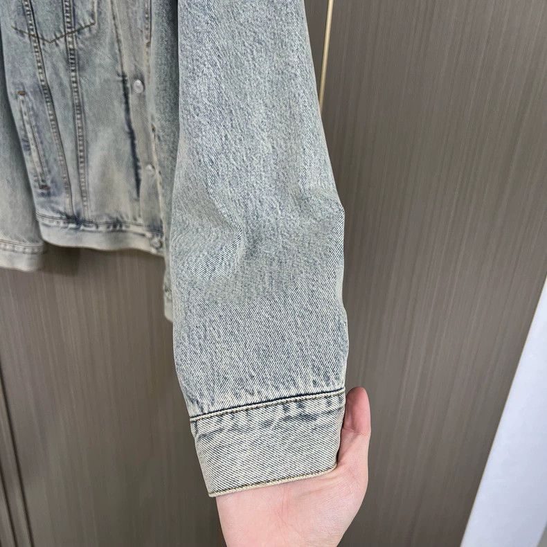 Gucci Gucci Rhinestone embroidered washed denim jacket 2504-Nexta Size US S / EU 44-46 / 1 - 4 Thumbnail