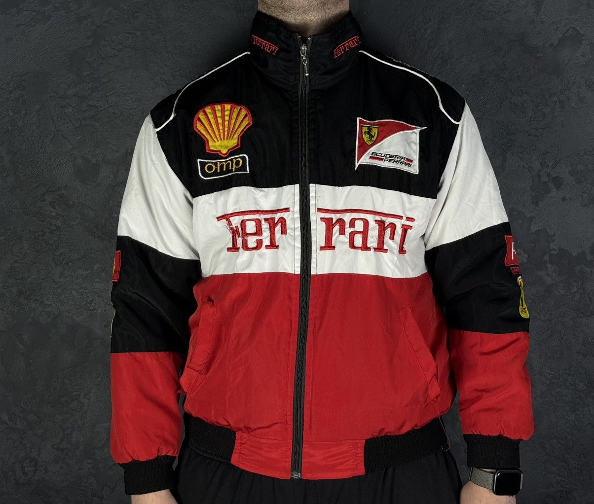 Vintage Vintage Ferrari Racing Jacket F1 Bomber Retro Size US M / EU 48-50 / 2 - 2 Thumbnail