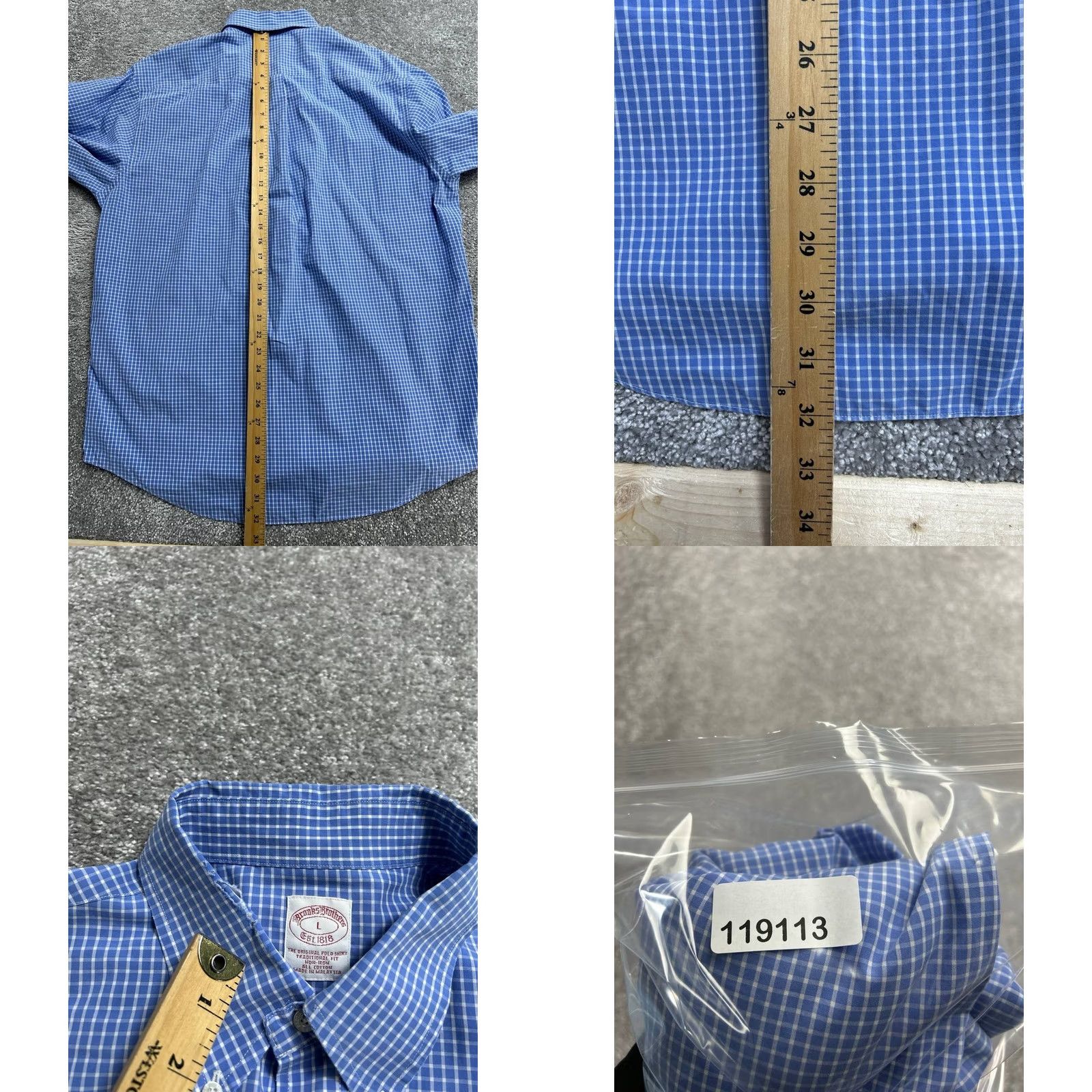 Brooks Brothers Brooks Brothers The Original Polo Shirt Mens Large Blue Cotton Traditional Fit Shirt Mens Large Blue Cotton Size US L / EU 52-54 / 3 - 9 Thumbnail