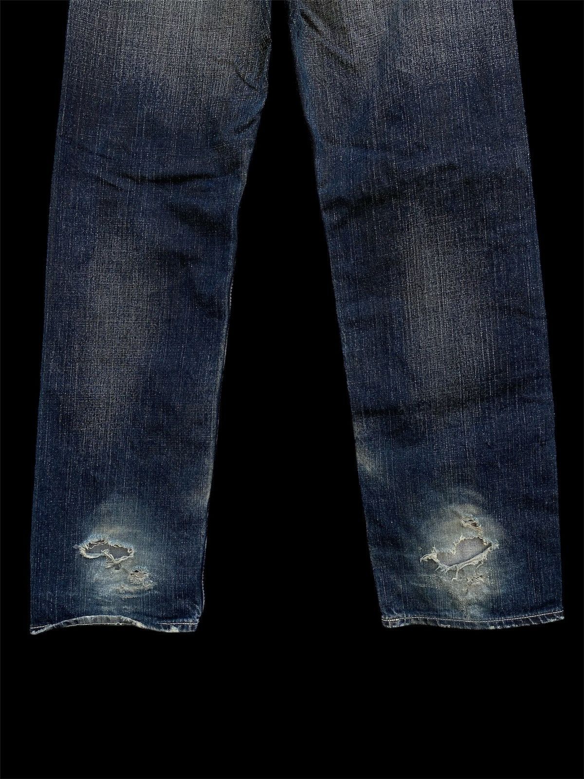 Levi's × Levi's Vintage Clothing Baggy Jeans Levis 503 Distressed Black Silver Oil/Wax Size US 31 - 3 Thumbnail