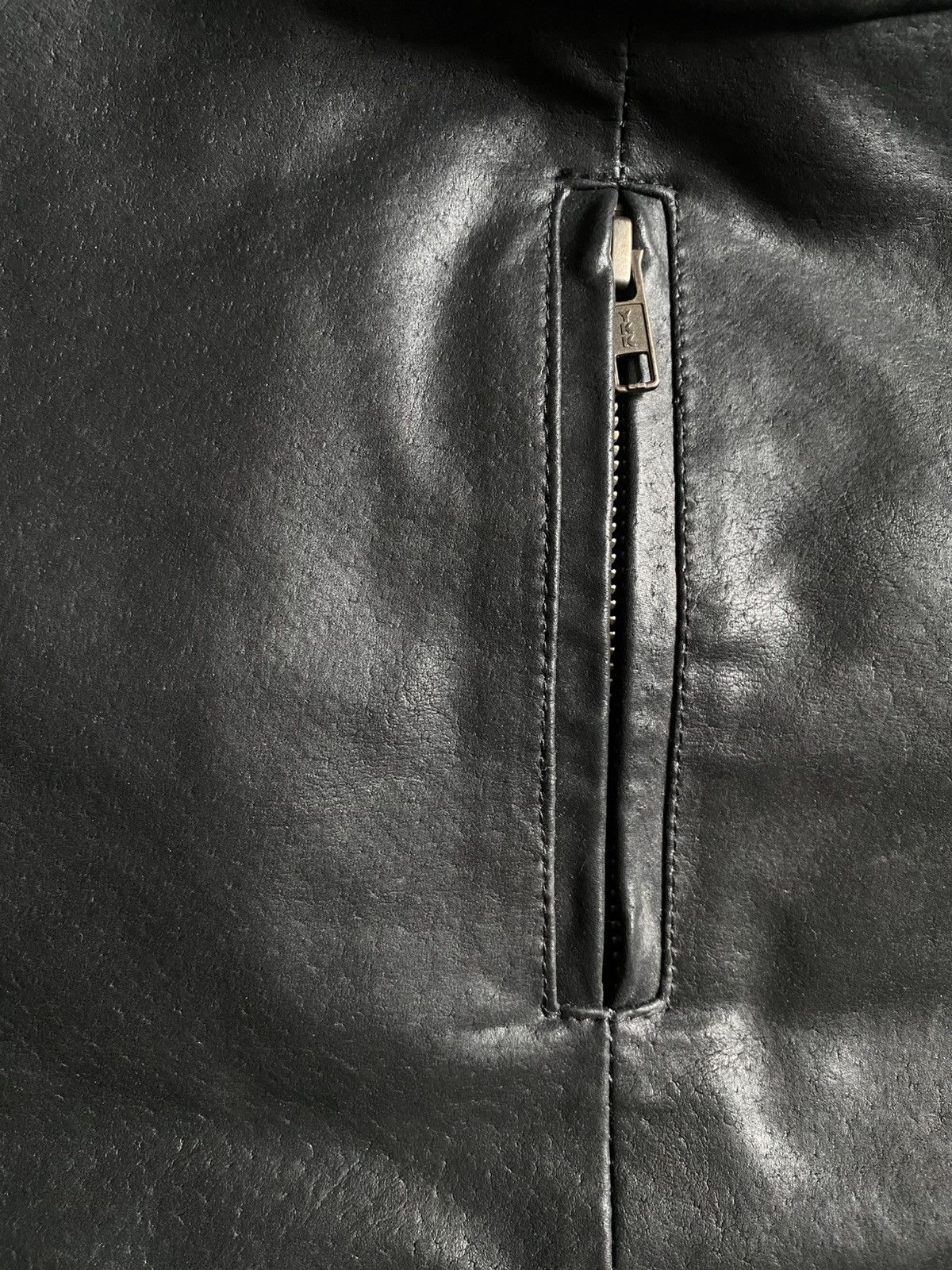Vintage Vintage F&F Biker Jacket Leather Avant Garde Y2K Black Size US XXL / EU 58 / 5 - 8 Thumbnail