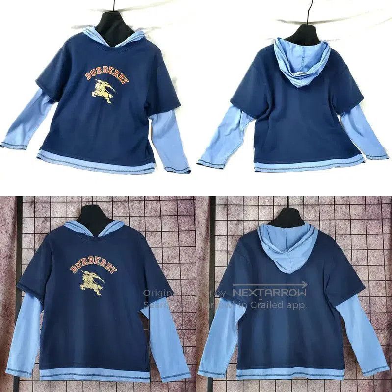Burberry Burberry Spring Autumn Navy Logo Hoodie. Size S / US 4 / IT 40 - 1 Thumbnail
